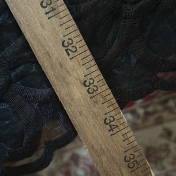 Black Petal Lace Overlay Shift Dress - Picture 15 of 16